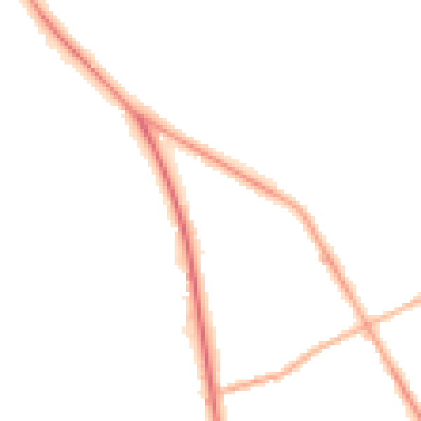 Night-time road noise heatmap for S71 1NQ