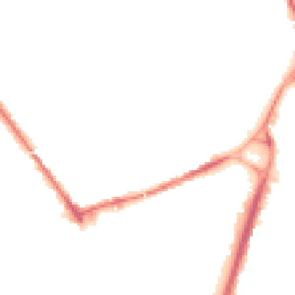 Night-time road noise heatmap for S71 1PP