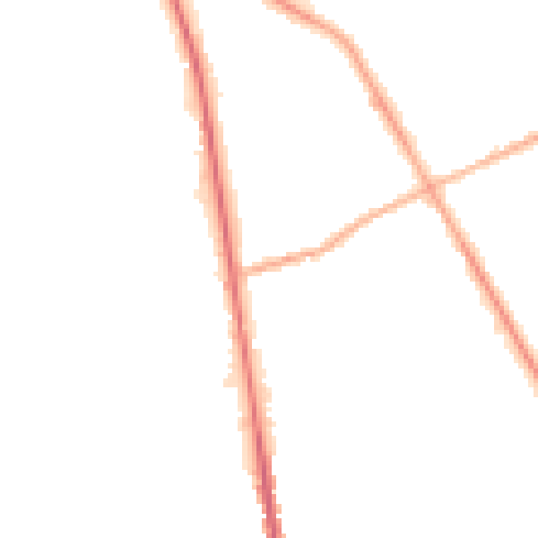 Night-time road noise heatmap for S71 1UA