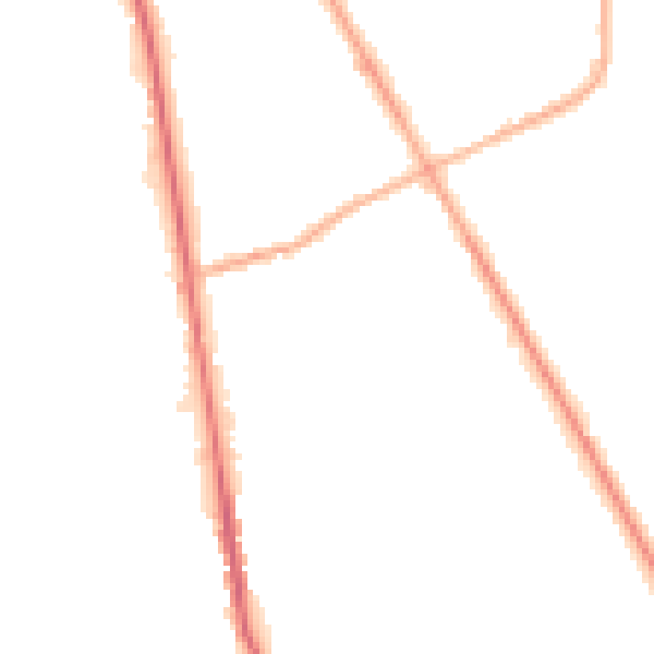 Night-time road noise heatmap for S71 1UQ