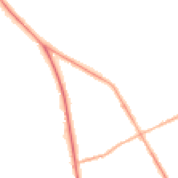 Night-time road noise heatmap for S71 1UU
