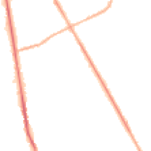 Night-time road noise heatmap for S71 1XR