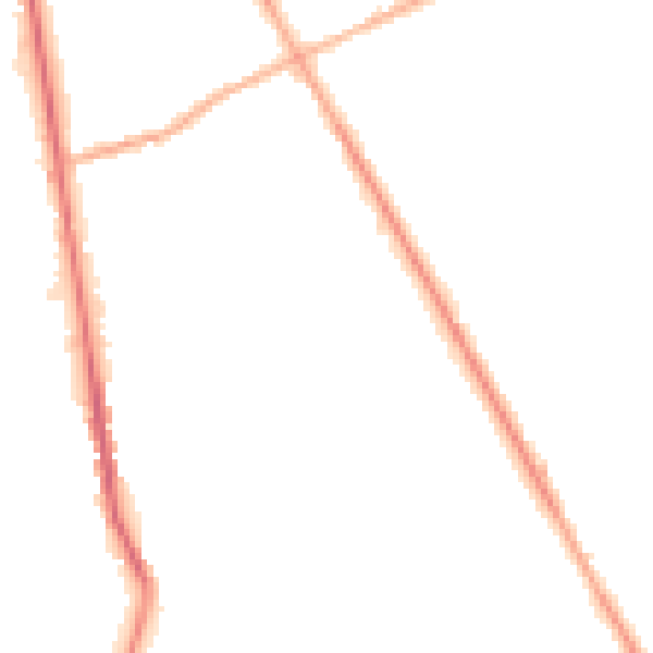 Night-time road noise heatmap for S71 1XU