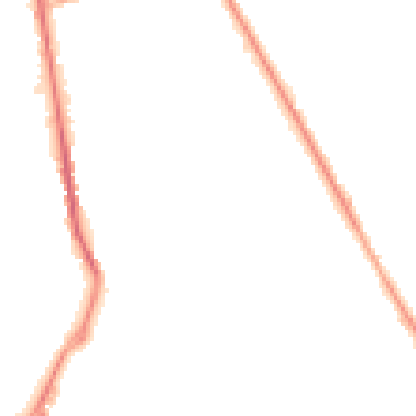 Night-time road noise heatmap for S71 2AE