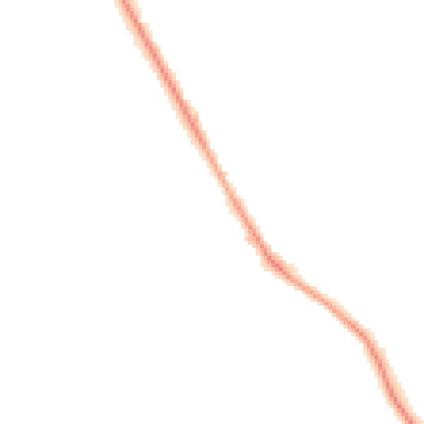 Night-time road noise heatmap for S71 2BZ