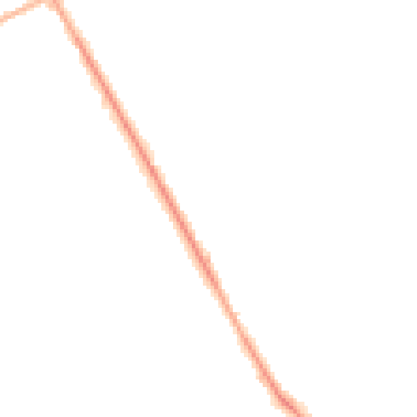 Night-time road noise heatmap for S71 2DE