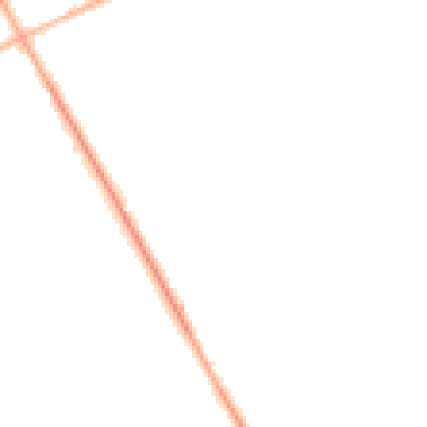Night-time road noise heatmap for S71 2DJ