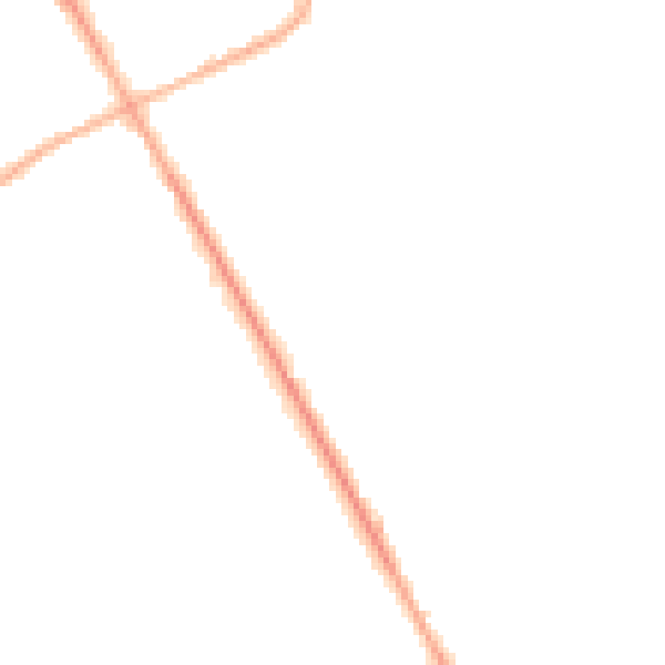 Night-time road noise heatmap for S71 2DW