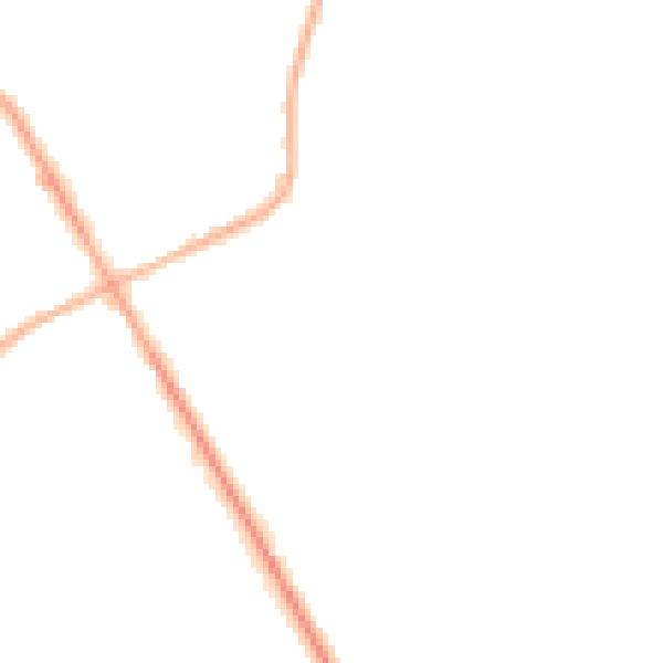 Night-time road noise heatmap for S71 2FH