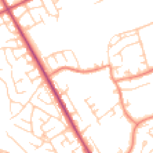 Daytime road noise heatmap for S71 2FW