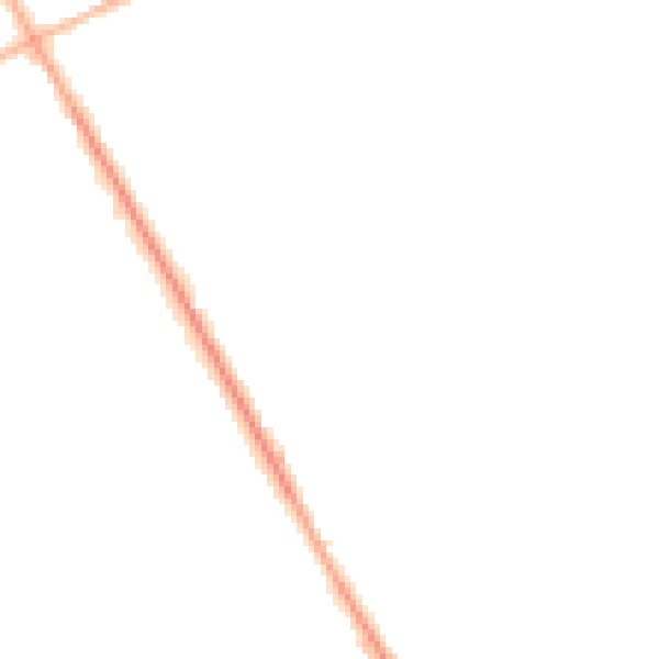Night-time road noise heatmap for S71 2FW