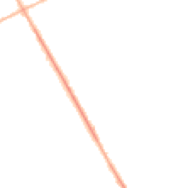 Night-time road noise heatmap for S71 2GA