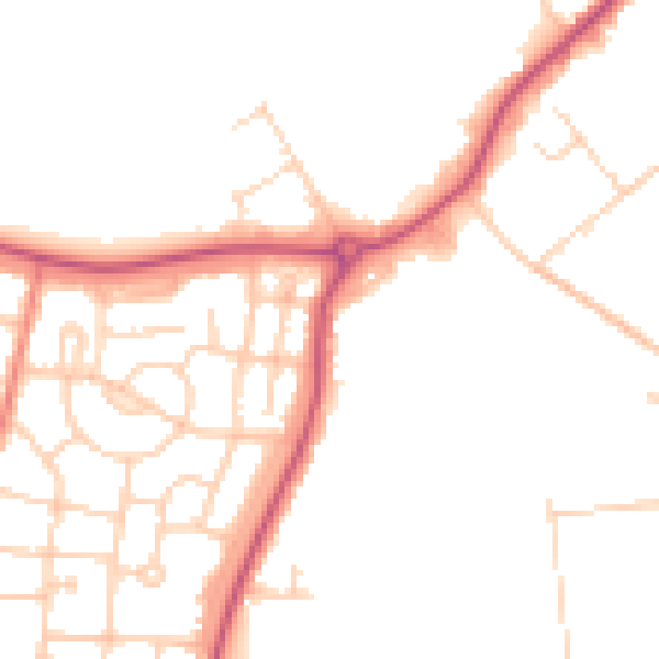 Daytime road noise heatmap for S71 2GH