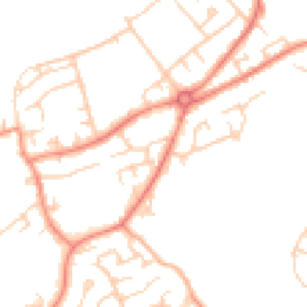 Daytime road noise heatmap for S71 2PD