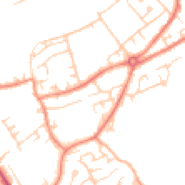 Daytime road noise heatmap for S71 2PF