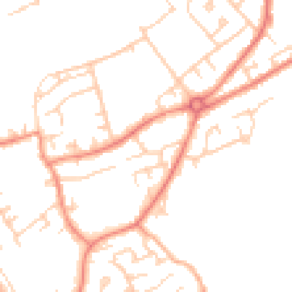 Daytime road noise heatmap for S71 2PG