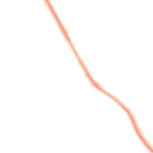 Night-time road noise heatmap for S71 2QR