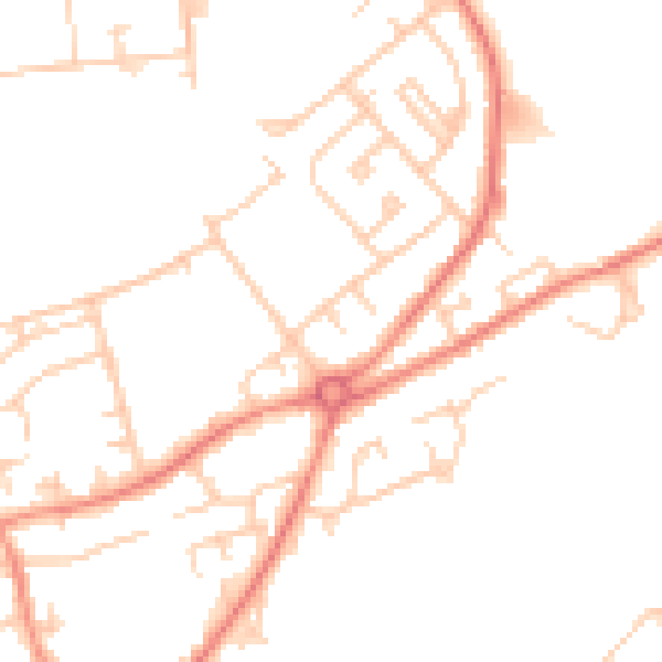 Daytime road noise heatmap for S71 2RD