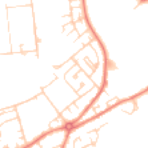 Daytime road noise heatmap for S71 2RL