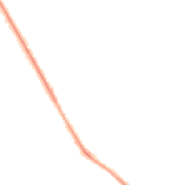 Night-time road noise heatmap for S71 2SU