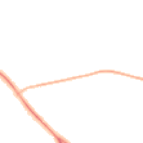 Night-time road noise heatmap for S71 3AS