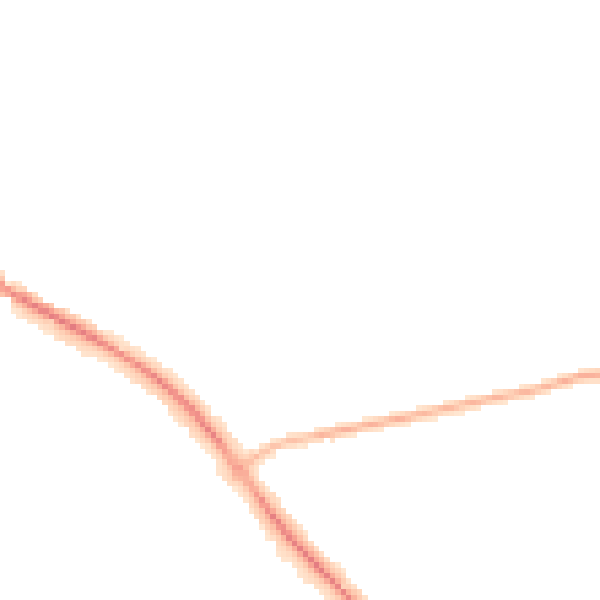 Night-time road noise heatmap for S71 3BA