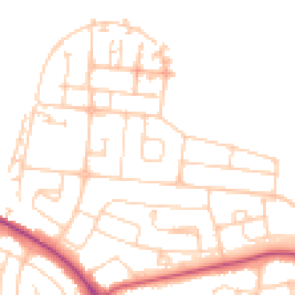 Daytime road noise heatmap for S71 3DW