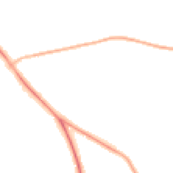 Night-time road noise heatmap for S71 3FS