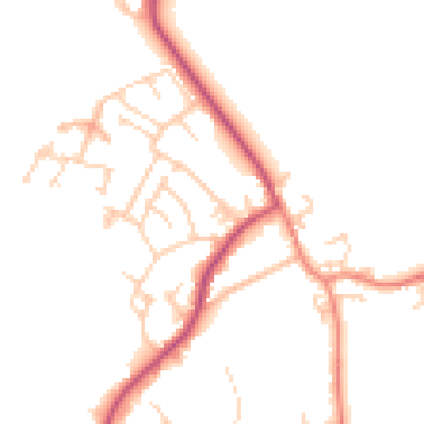 Daytime road noise heatmap for S71 3JH