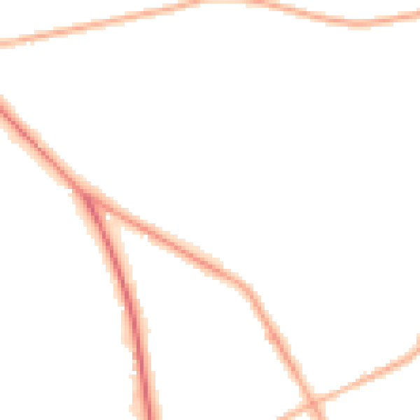 Night-time road noise heatmap for S71 3QE