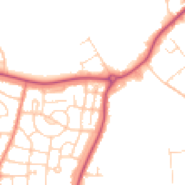 Daytime road noise heatmap for S71 3RJ