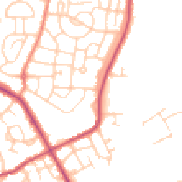 Daytime road noise heatmap for S71 3RT