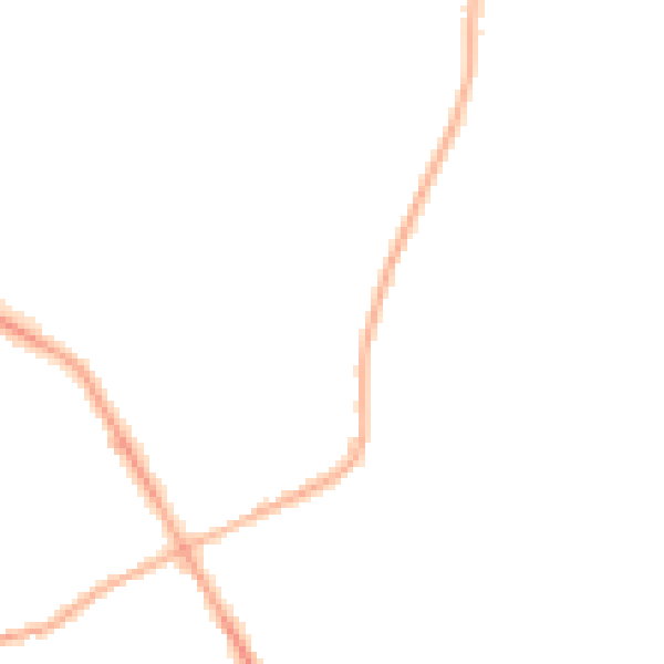 Night-time road noise heatmap for S71 3RT