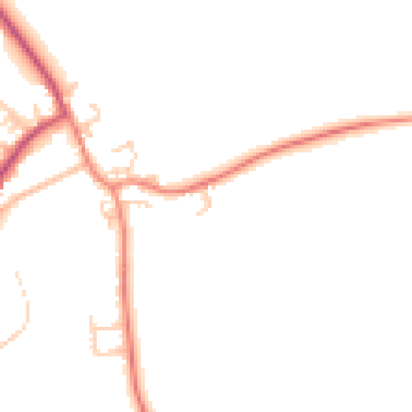 Daytime road noise heatmap for S71 3RW
