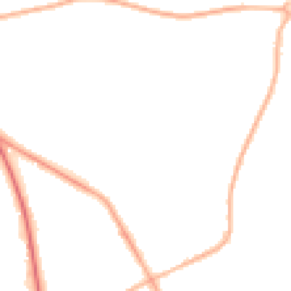 Night-time road noise heatmap for S71 3SJ