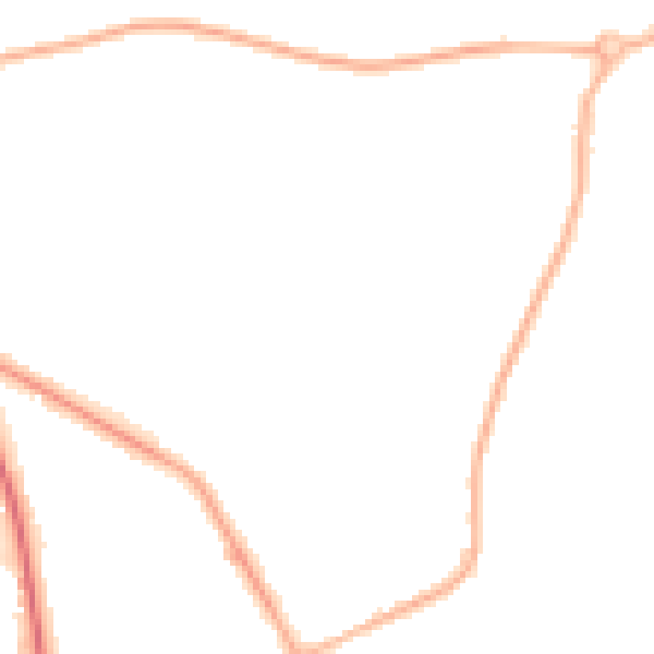 Night-time road noise heatmap for S71 3SL