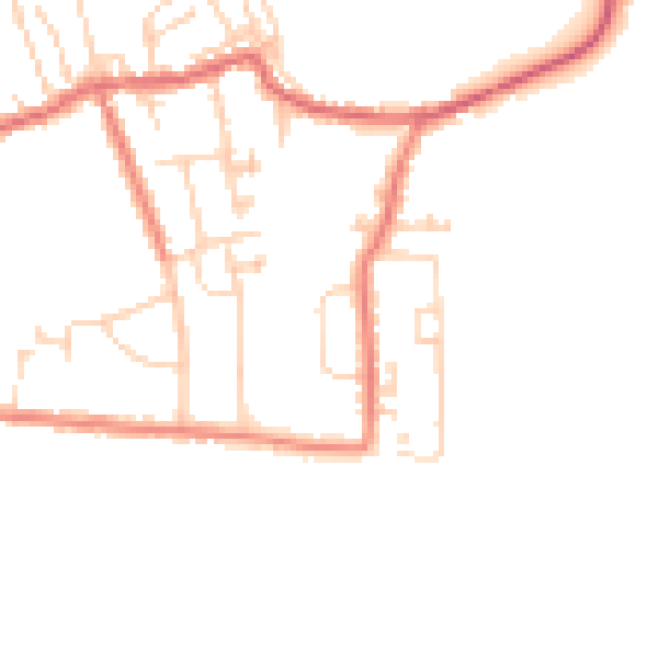 Daytime road noise heatmap for S71 4AS