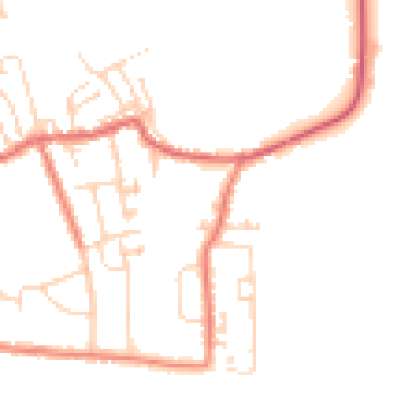Daytime road noise heatmap for S71 4AU