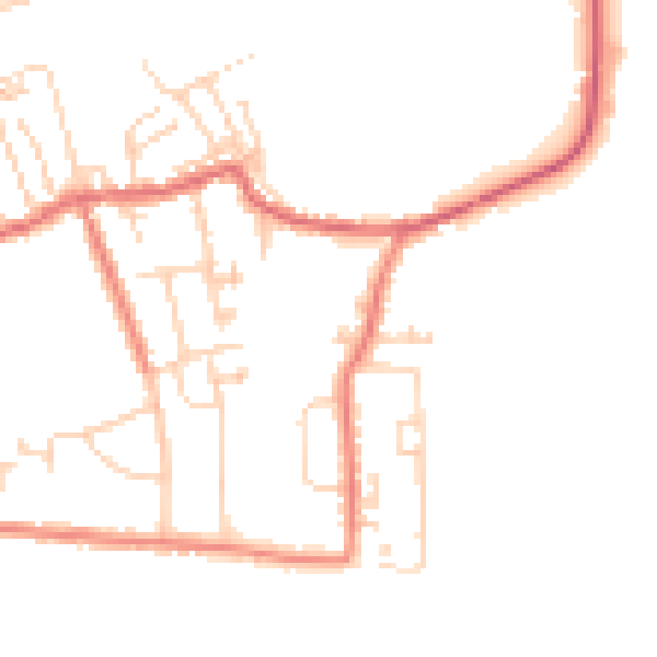 Daytime road noise heatmap for S71 4BJ