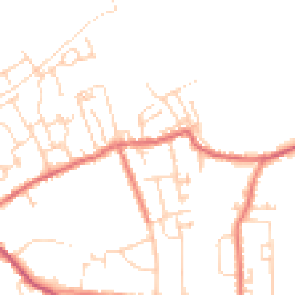 Daytime road noise heatmap for S71 4BP