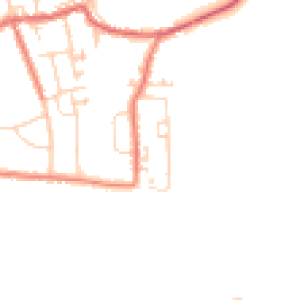 Daytime road noise heatmap for S71 4BT