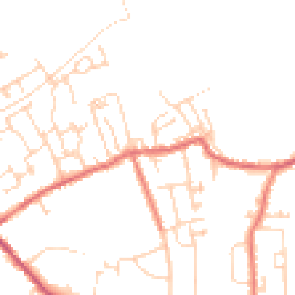 Daytime road noise heatmap for S71 4BY