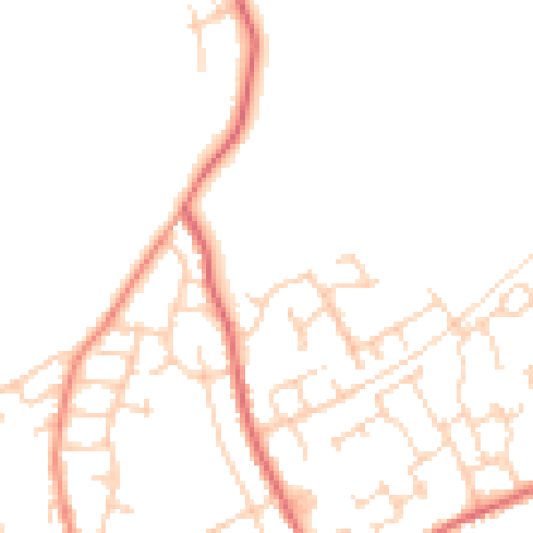 Daytime road noise heatmap for S71 4FF