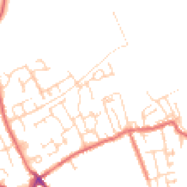 Daytime road noise heatmap for S71 4FQ