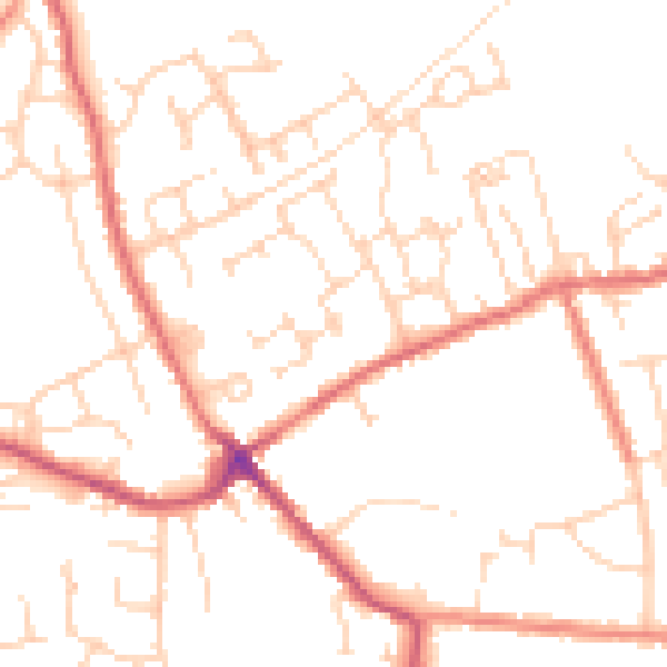 Daytime road noise heatmap for S71 4GB