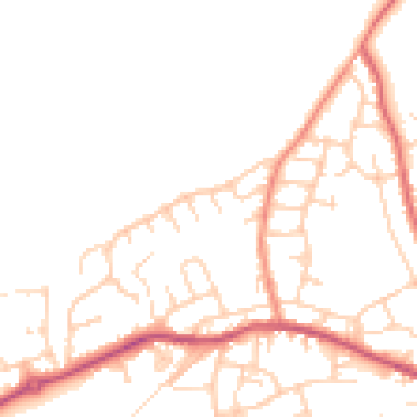 Daytime road noise heatmap for S71 4JF