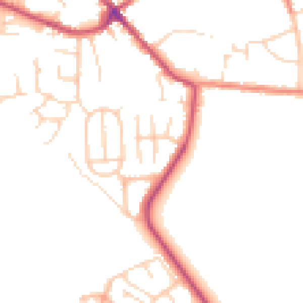 Daytime road noise heatmap for S71 4NU