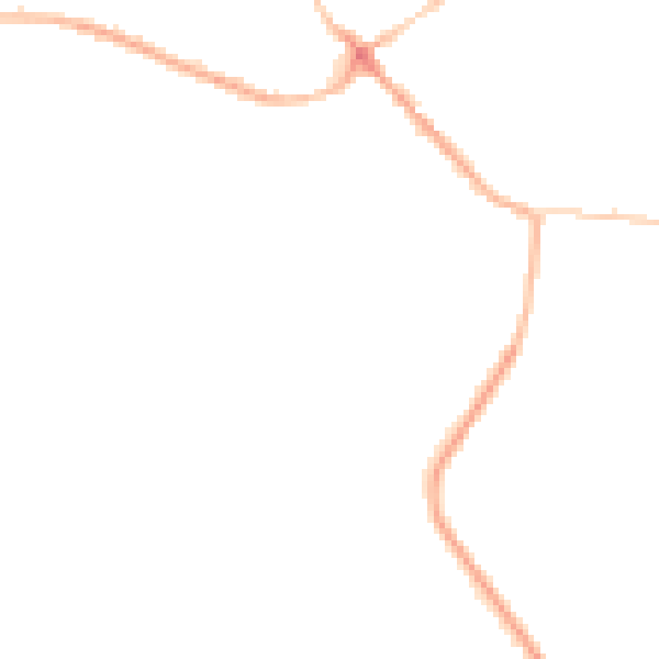 Night-time road noise heatmap for S71 4PE