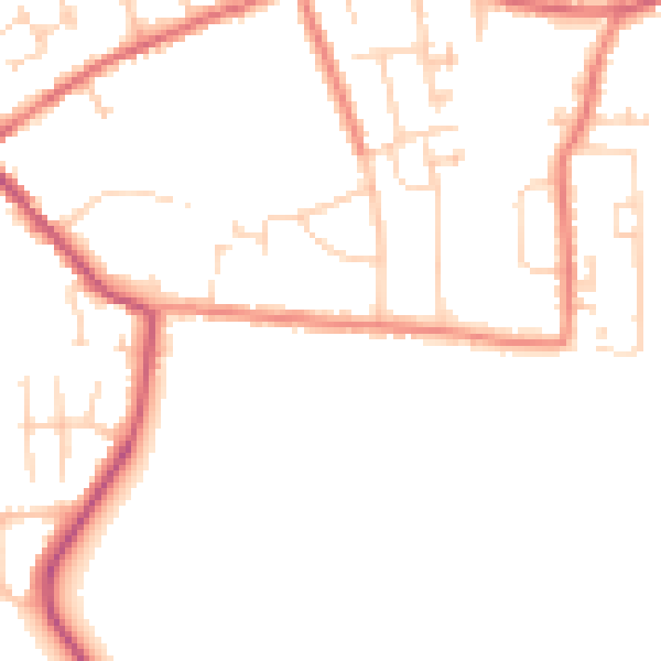 Daytime road noise heatmap for S71 4PR