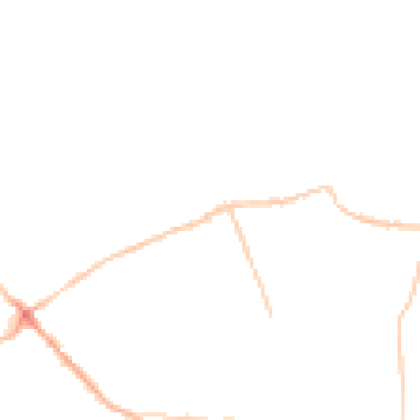 Night-time road noise heatmap for S71 4PX